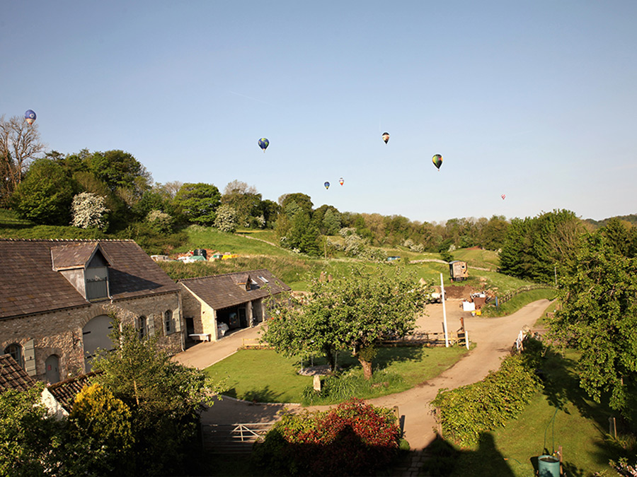 Hot air balloons